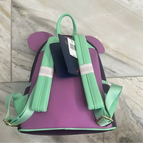 LOUNGEFLY NWT DISNEY PARKS MICKEY MAIN ATTRACTION ALICE IN WONDERLAND BACKPACK - Picture 7 of 10